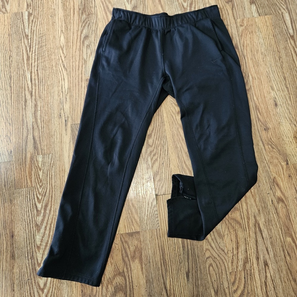 Nike Therma Fit Joggers Womens Large Black Sweatpants Sweats Training Gym‎